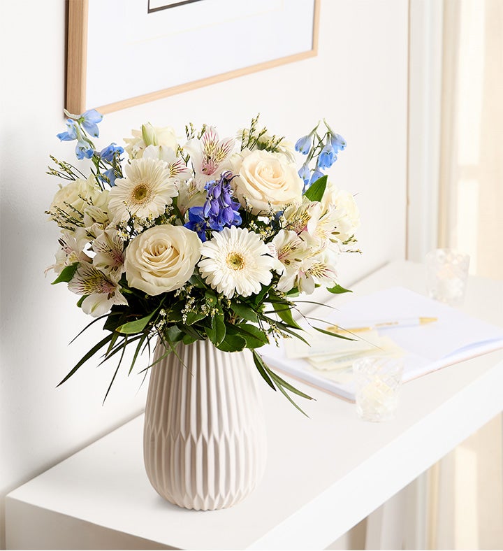 Treasured Memories ™ Blue and White from 1-800-Flowers.com