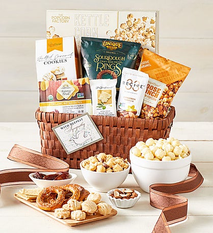 Classic Gourmet In Sympathy Gift Basket