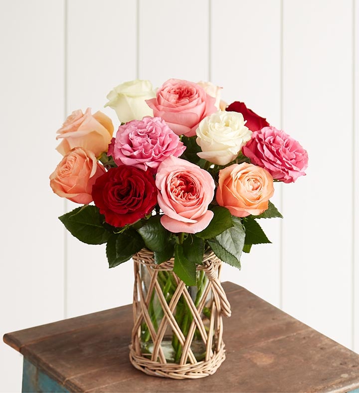 Assorted Garden Roses | 1800Flowers.com