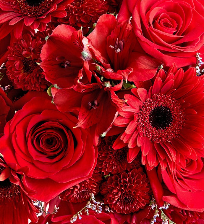 Prom Bouquet - Red and Burgundy