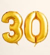 Floral Embrace™ with Number 30 Balloons
