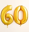 Floral Embrace™ with Number 60 Balloons