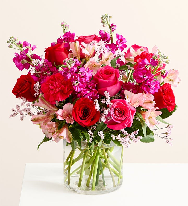 Floral Fantasy™ Bouquet with Love Bear Balloon