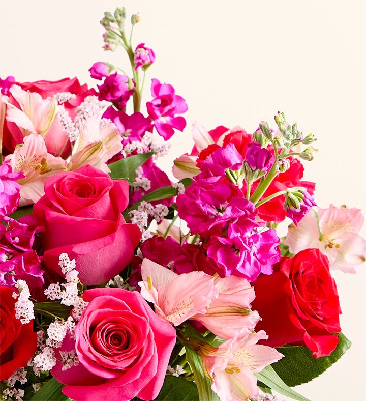 Floral Fantasy™ Bouquet with Love Bear Balloon