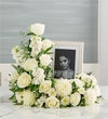 Cremation Wreath- All White