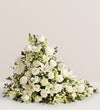 Asymetrical Cremation Arrangement- All White