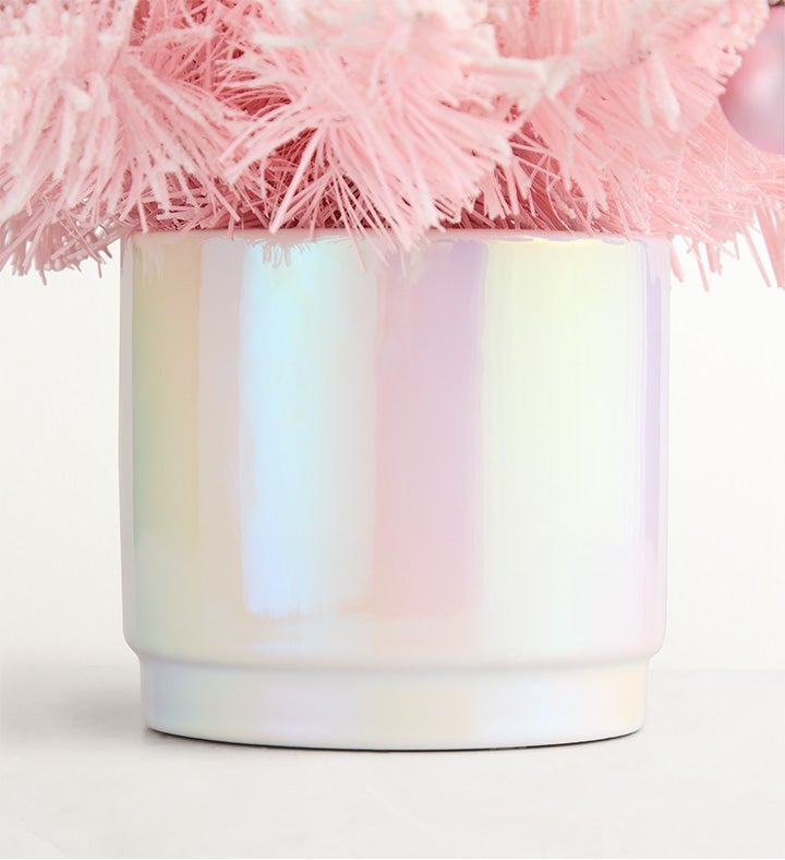 Pink Frost Holiday Tree