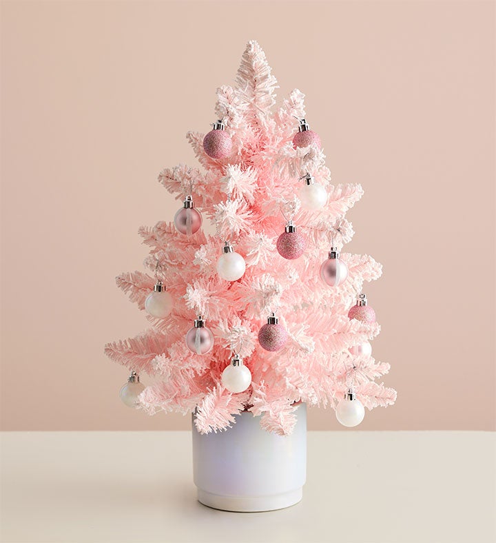 Pink Frost Holiday Tree