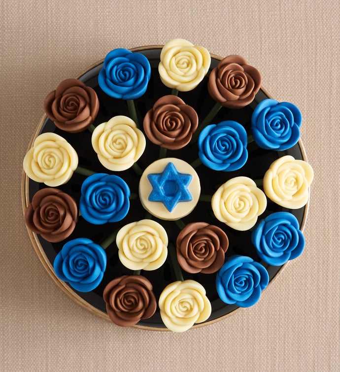 Fleur De Chocolate® Belgian Chocolate Roses – Star of David