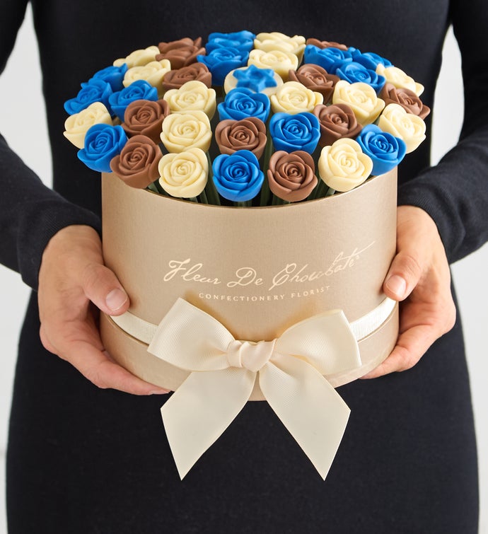 Fleur De Chocolate® Belgian Chocolate Roses – Star of David
