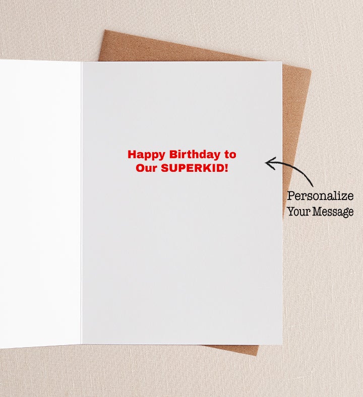 Favorite Superhero Birthday Greeting Card