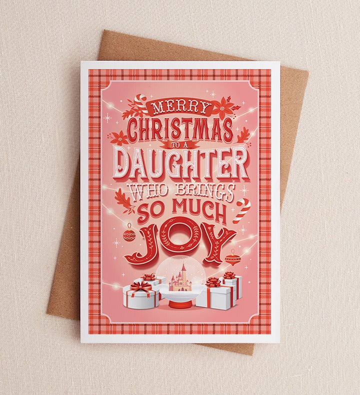 Daughter's Joy Christmas Greeting Card