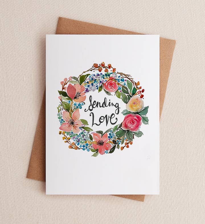 Sending Love Floral Wreath