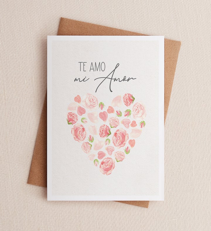 Te Amo, Mi Amor Romance Greeting Card