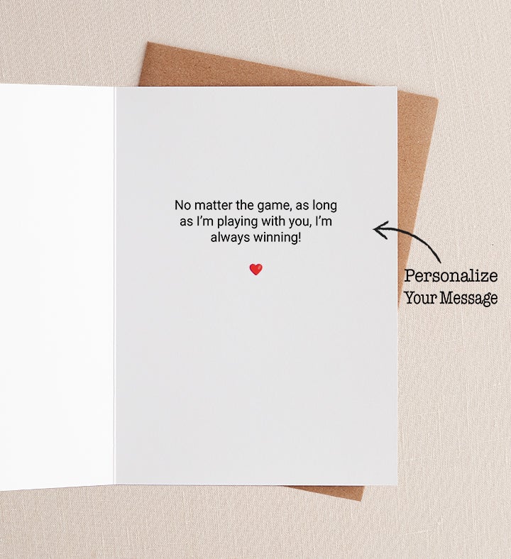 Player 2 Love & Romance Greeting Card