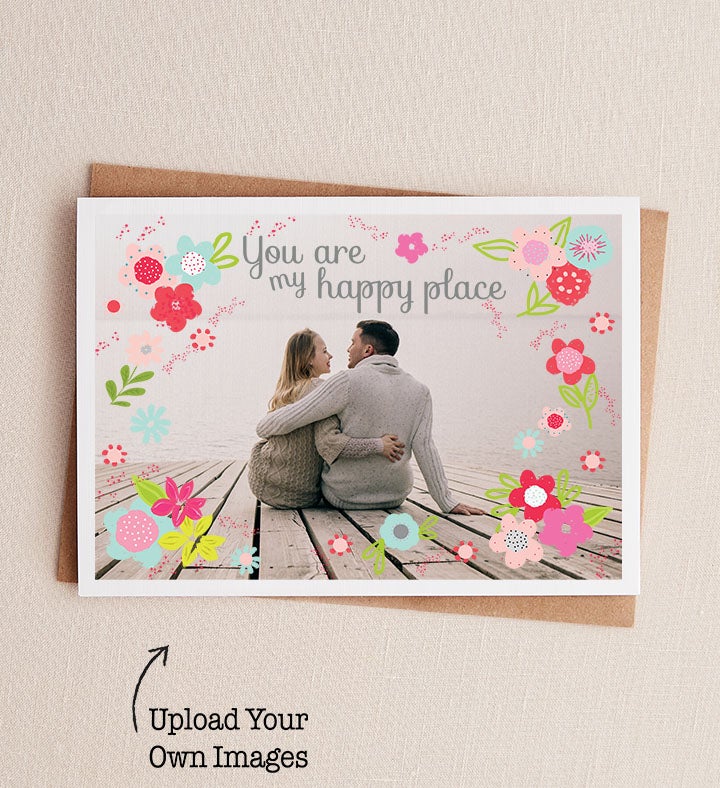 1-800-Flowers Everyday Gift Delivery My Happy Place Photo Romance Greeting Card