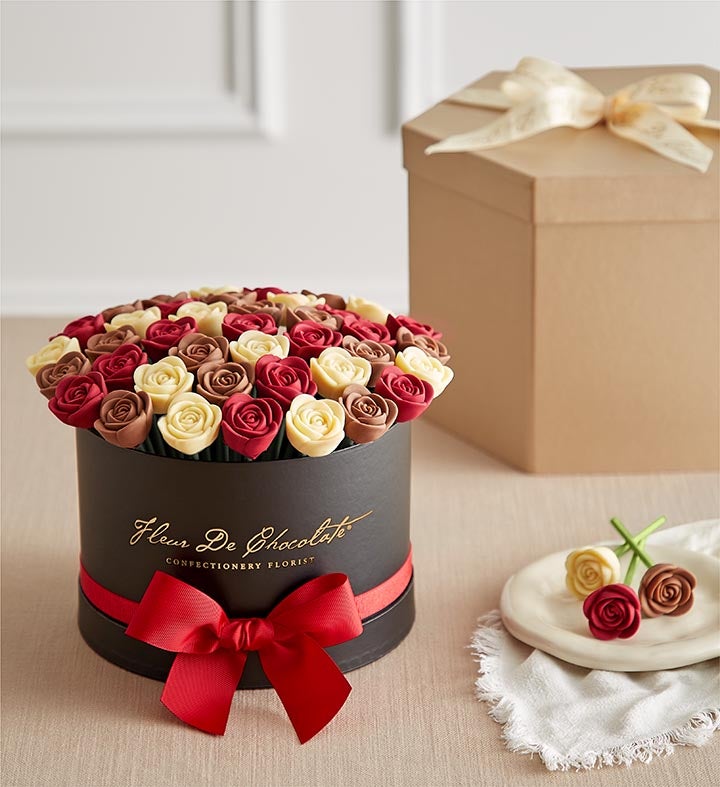 Fleur De Chocolate® Belgian Chocolate Roses – Love and Romance