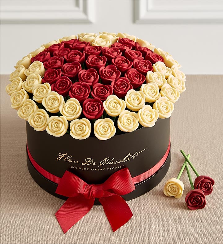 Fleur De Chocolate® Belgian Chocolate Roses   I Heart You