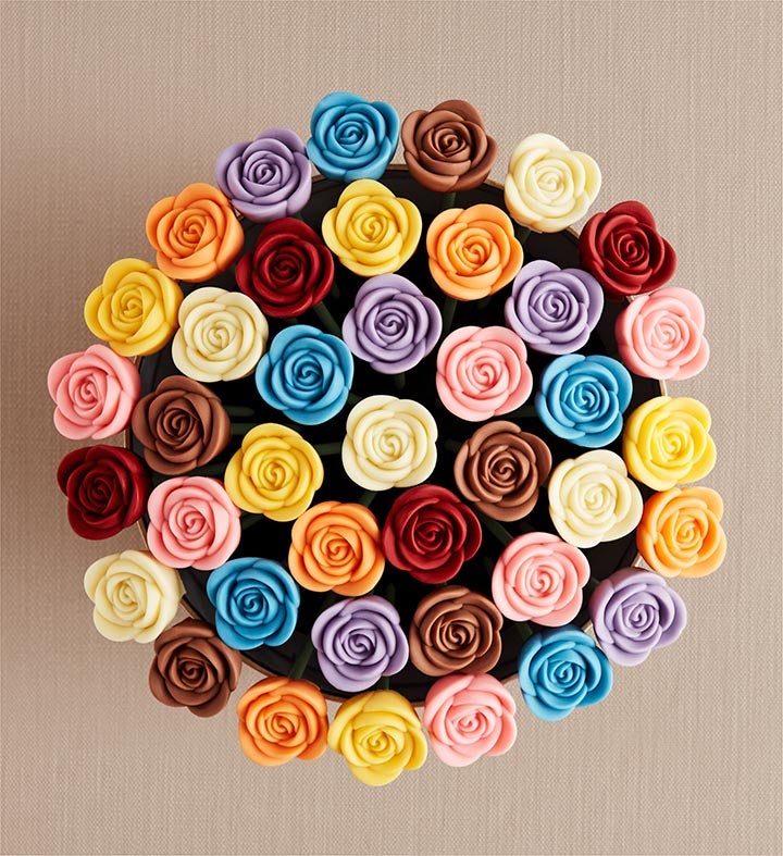 Fleur De Chocolate® Belgian Chocolate Roses – Birthday Wishes