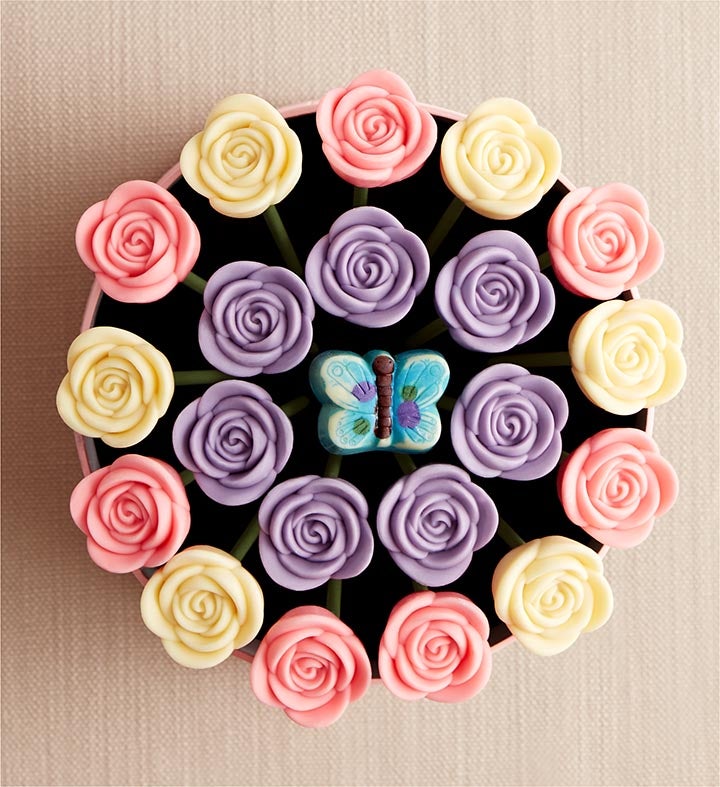 Fleur De Chocolate® Belgian Chocolate Roses - Butterfly Blooms