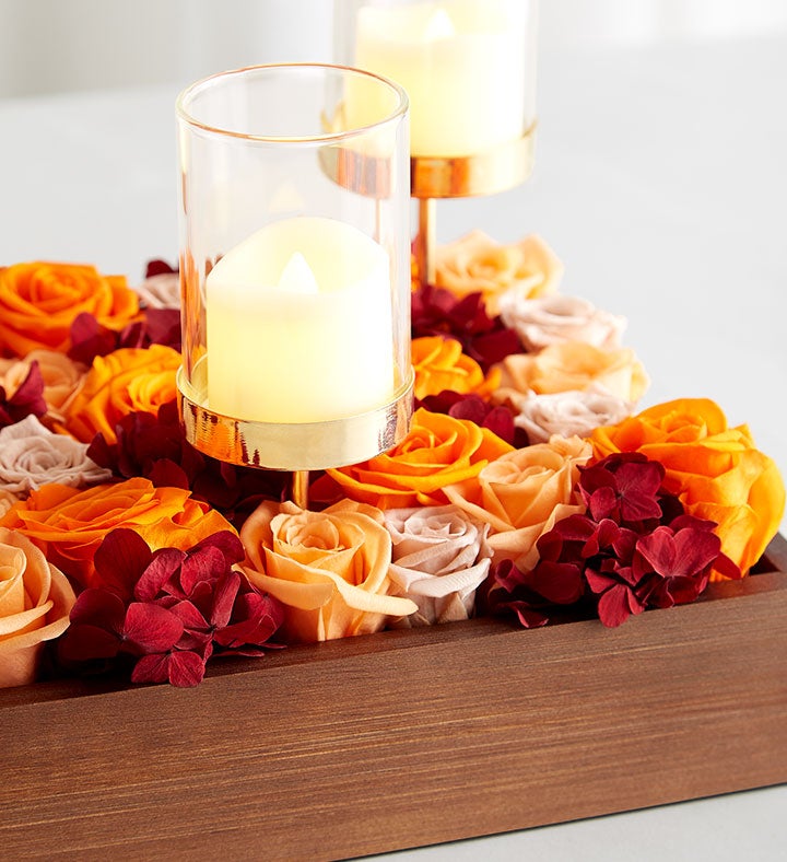 Magnificent Roses® Preserved Autumn Centerpiece