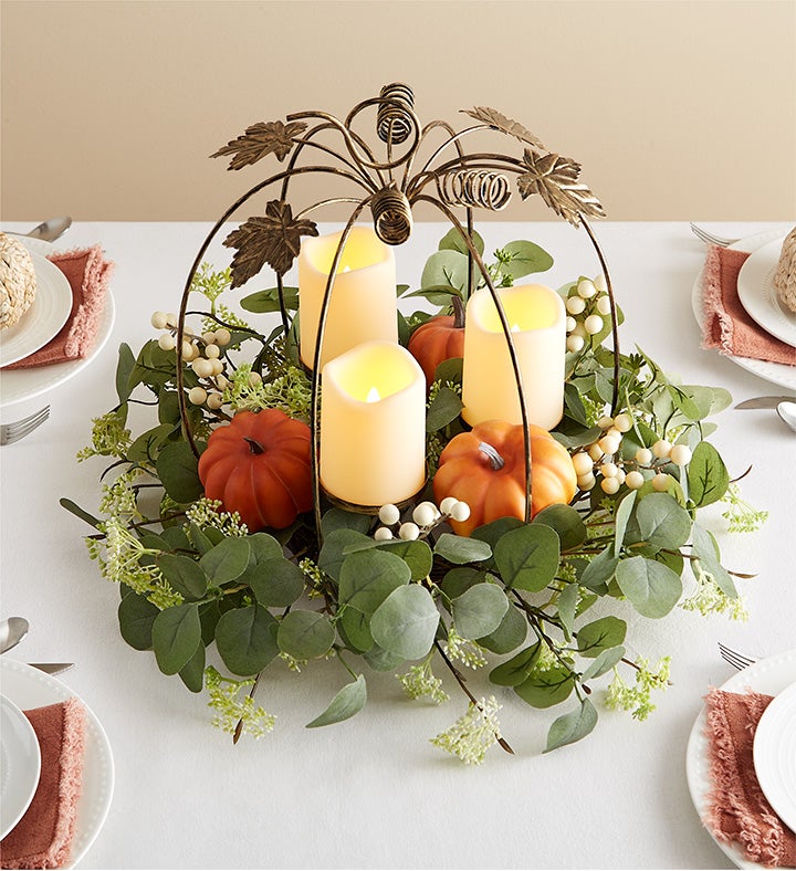 Illuminating Pumpkin Centerpiece