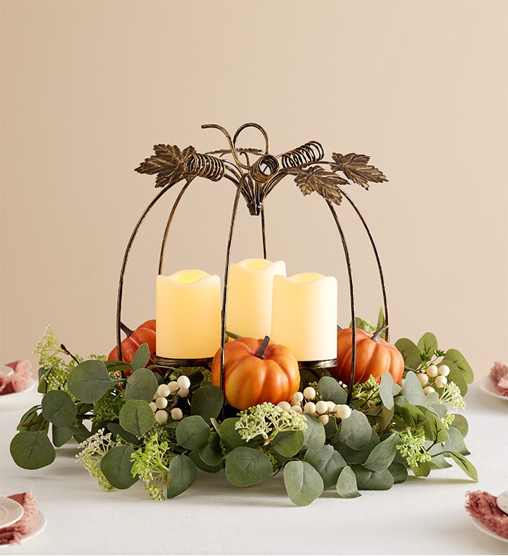 Illuminating Pumpkin Centerpiece