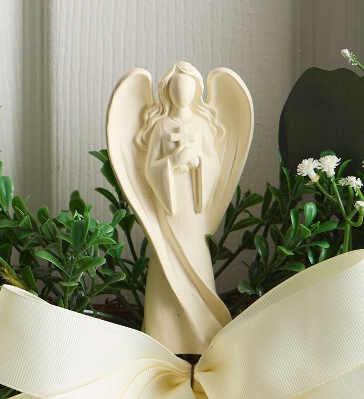 Remembrance Angel Wreath- 18”