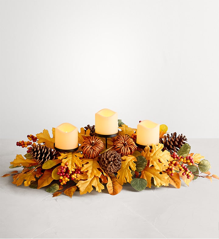 1-800-Flowers Flower Delivery Maple Pumpkin Centerpiece