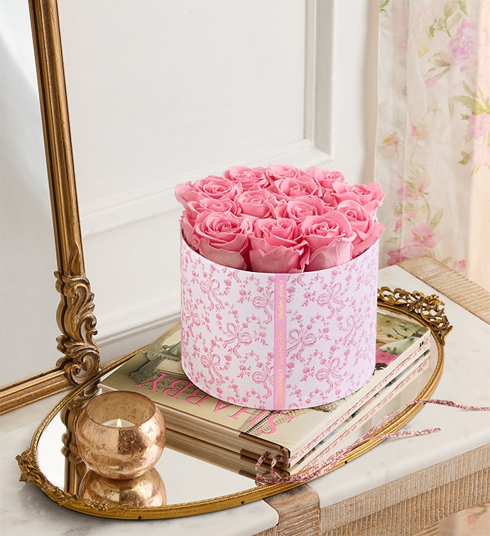 LoveShackFancy Blushing Bows Preserved Magnificent Roses®