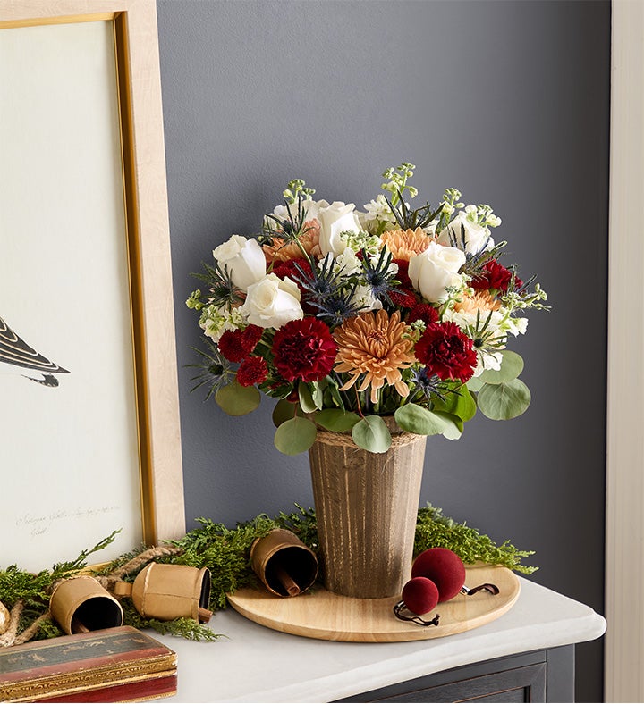 Crimson & Snowfall™ Bouquet