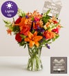 Vibrant Floral Medley™ with Happy Birthday LED Pick
