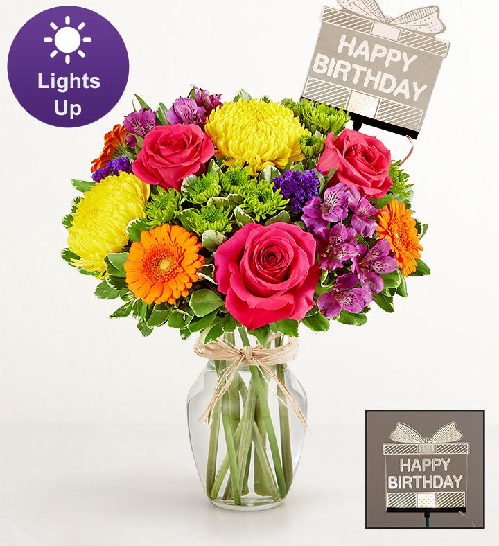 Fields of Europe® Celebration with Happy Birthday LED Pick