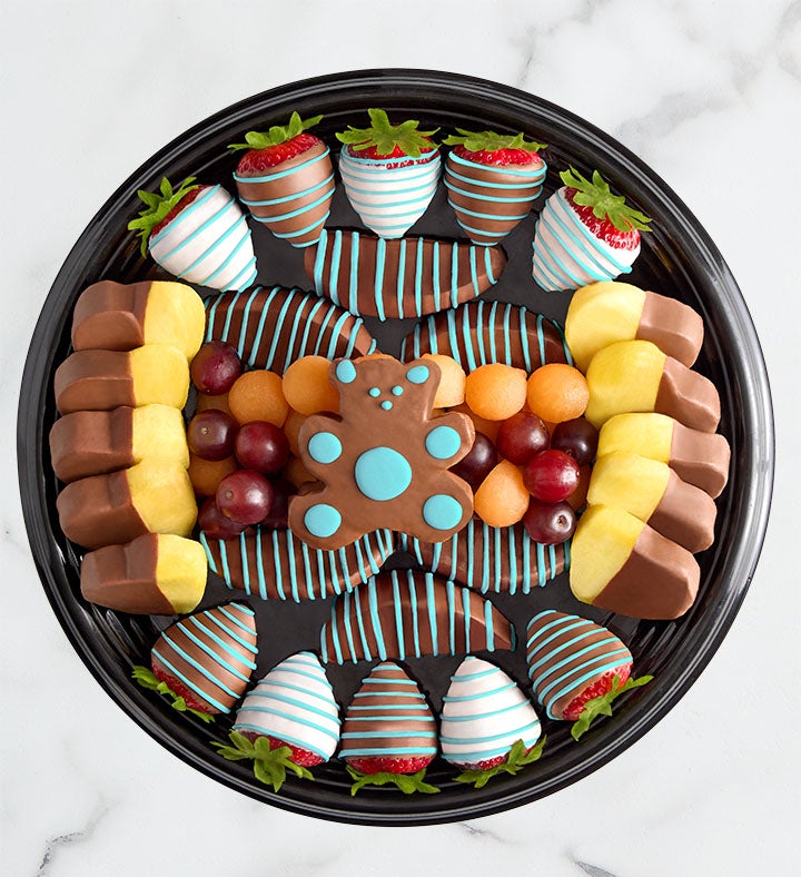 Precious Baby Boy Dipped Fruit Platter