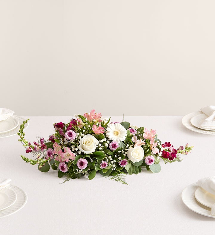 1-800-Flowers Flower Delivery Romantic Blush Centerpiece Small