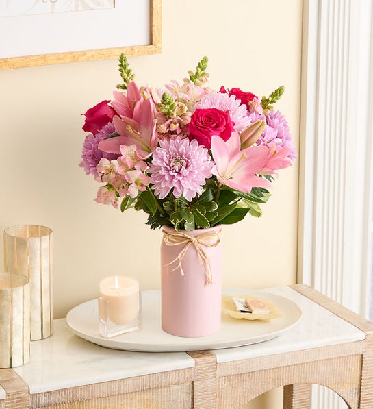 Bouquet de fleurs « câlin »
