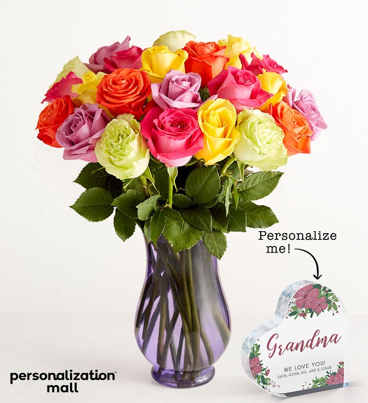 Held in Her Heart Bouquet with Personalized Heart Keepsake