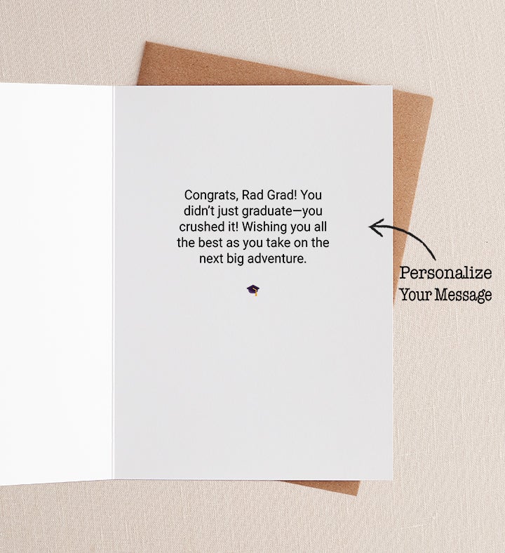 Rad Grad Graduation Greeting Card