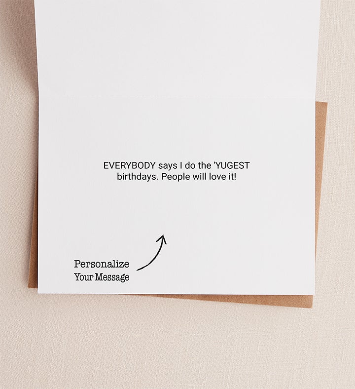 Yuuuuge Trump Birthday Greeting Card