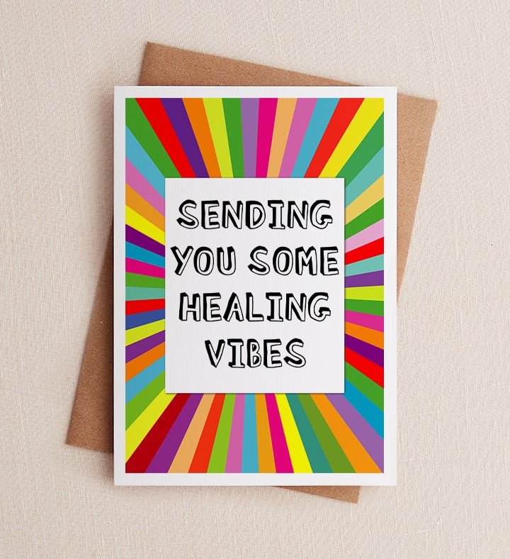 Healing Vibes Get Well Greeting Card