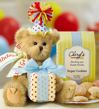 Bearington Birthday Bear with Cheryls Cookies