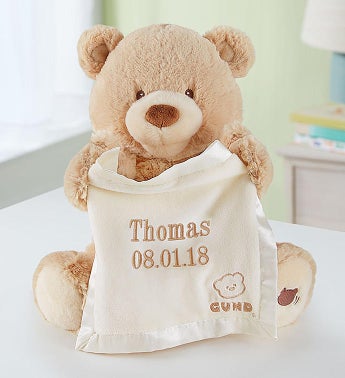 Personalized Gund Peek A Boo Bear
