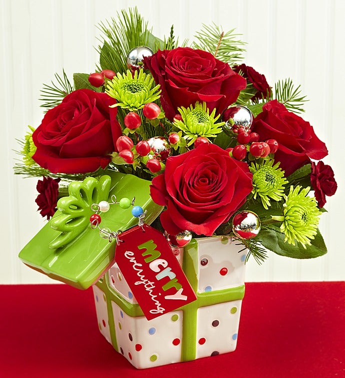 "Merry Everything" Present Bouquet