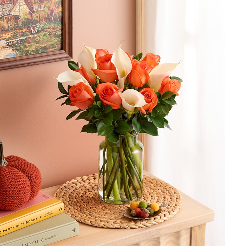 Autumn Rose & Calla Lily Bouquet