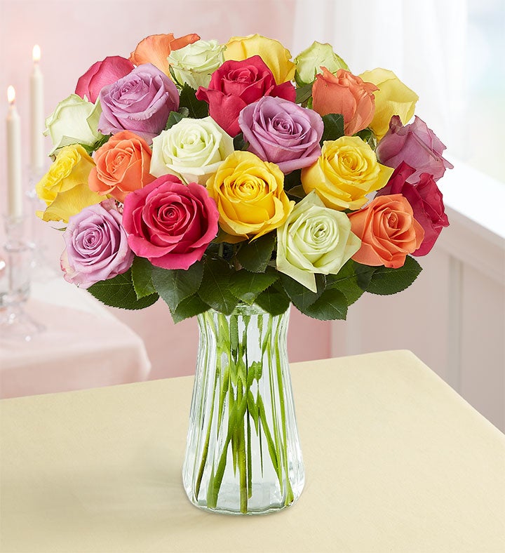 Assorted Roses, 12 24 Stems + Free Shipping