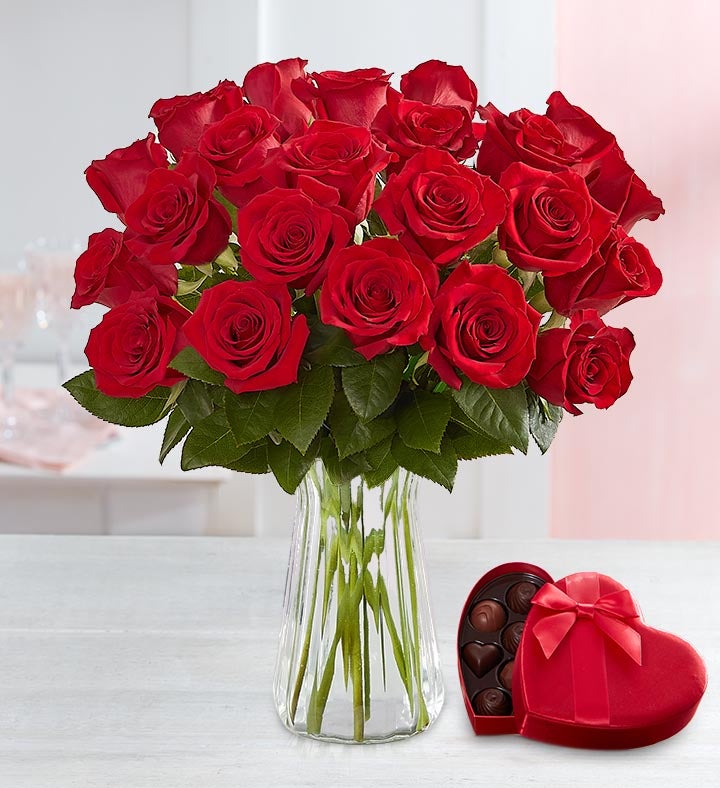 Two Dozen Red Roses | 1800Flowers.com