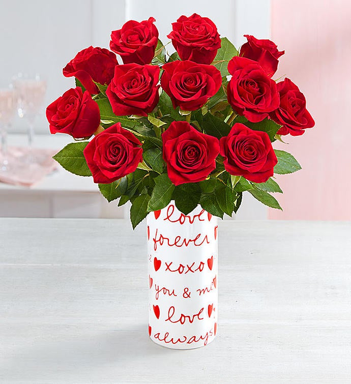 Buzzfeed Exclusive: 12 Red Roses + Free Vase
