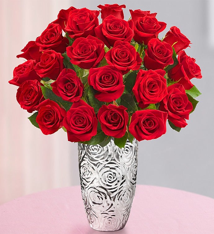 Romantic Red Roses, 24 Stems