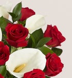 Stunning Red Rose & Calla Lily Bouquet