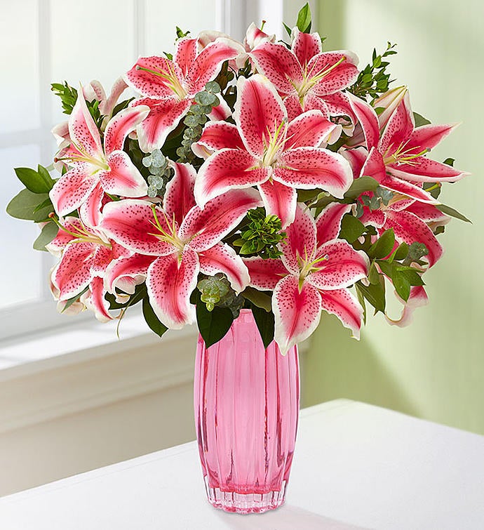 Stunning Pink Lilies for Mom